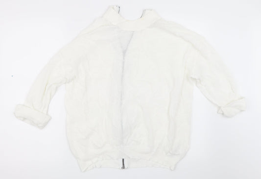 NEXT Womens Ivory Basic T-Shirt Size 12