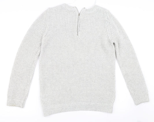 Wallis Womens Grey Pullover Jumper Size S