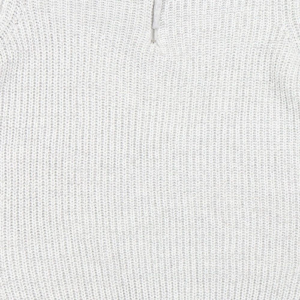 Brand and care label for Wallis women’s grey jumper, size S