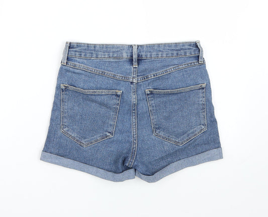 & denim Womens Blue Bermuda Shorts Size 4