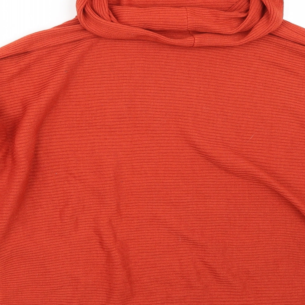 Izabel London Womens Orange Basic T-Shirt Size 8