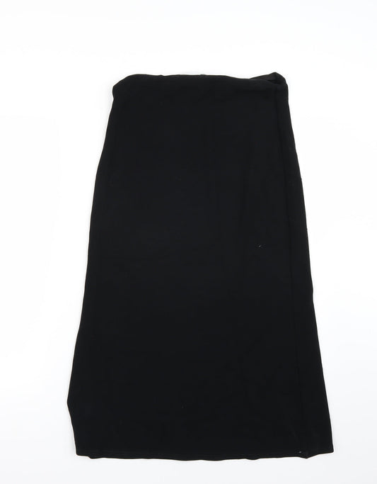 AMARANTO Womens Black A-Line Skirt Size 8