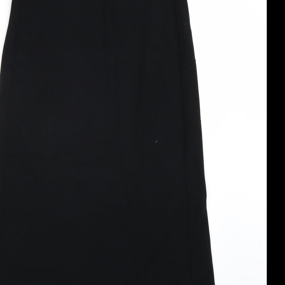 AMARANTO Womens Black A-Line Skirt Size 8