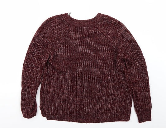 Papaya Womens Purple Pullover Jumper Size M
