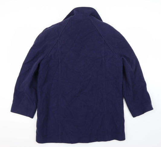 Millburn Womens Purple Jacket Coat Size 14