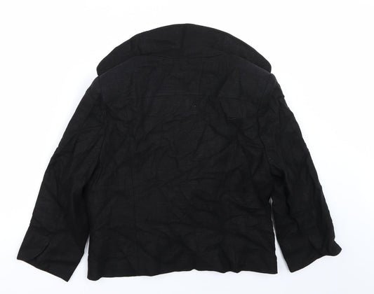 BHS Womens Black Jacket Coat Size 16