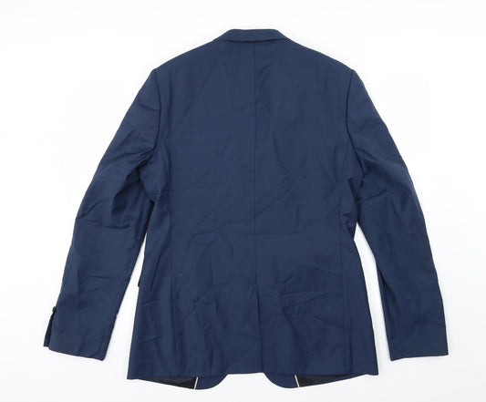 River Island Mens Blue Jacket Suit Jacket Size 42