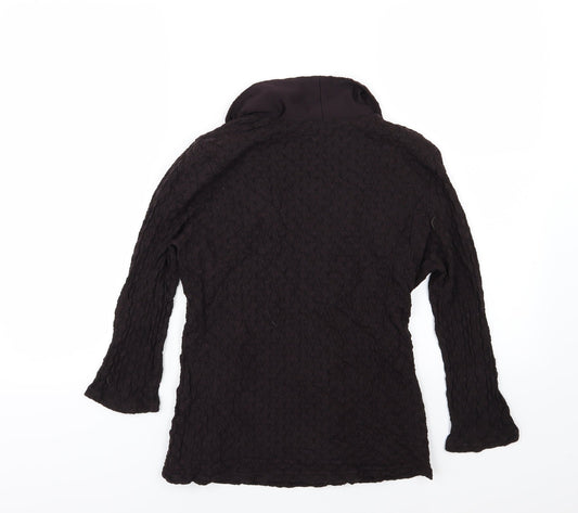 Alex & Co Womens Black Wrap T-Shirt Size M