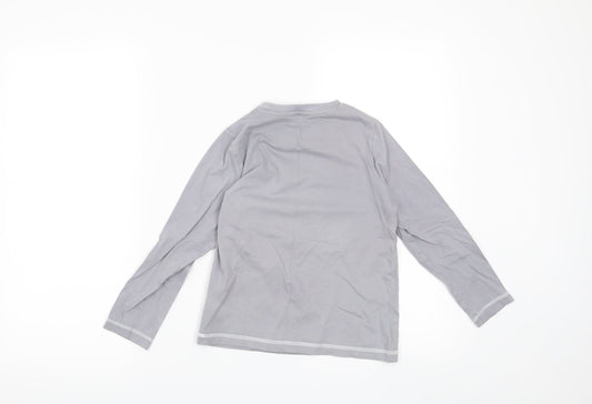 Very Boys Grey Basic T-Shirt Size 7 Years - up all night