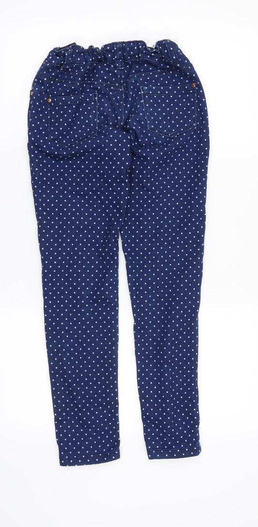 Denim CO Girls Blue Polka Dot Skinny Jeans Size 10-11 Years