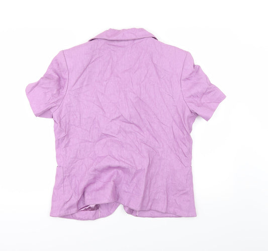 Anna Rose Womens Purple Jacket Size 14