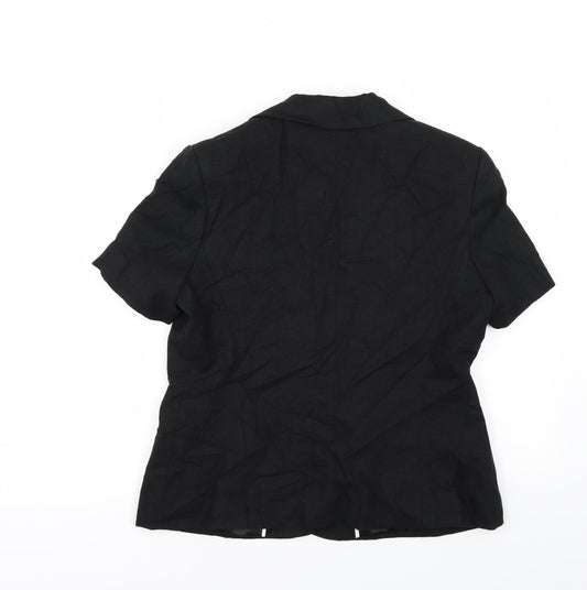 Anna Rose Womens Black Jacket Coatigan Size 12