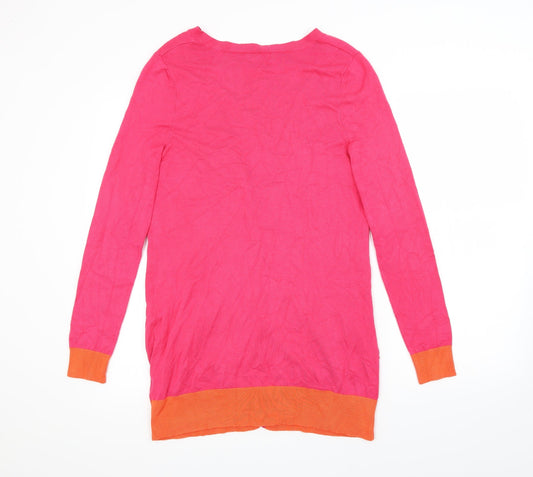 Love Label Womens Pink Knit Cardigan Jumper Size 12