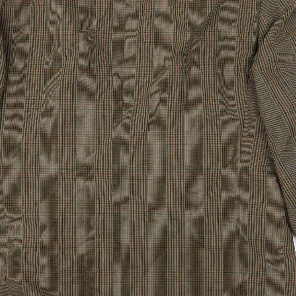 Brand and care label for St Michael men’s green jacket suit jacket, size 42