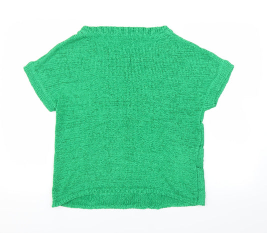 M&Co Womens Green Knit Pullover Jumper Size L