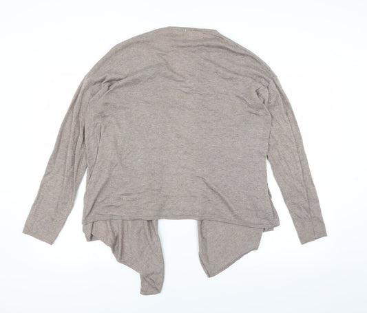 H&M Womens Brown Knit Cardigan Jumper Size M