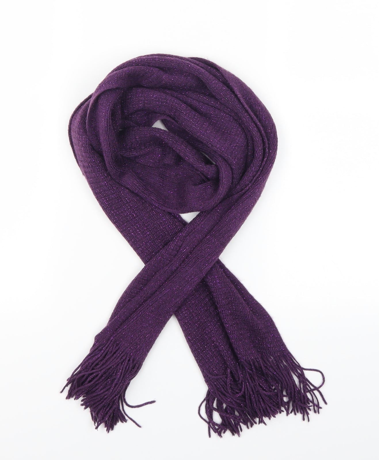 Preworn Unisex Purple Scarf