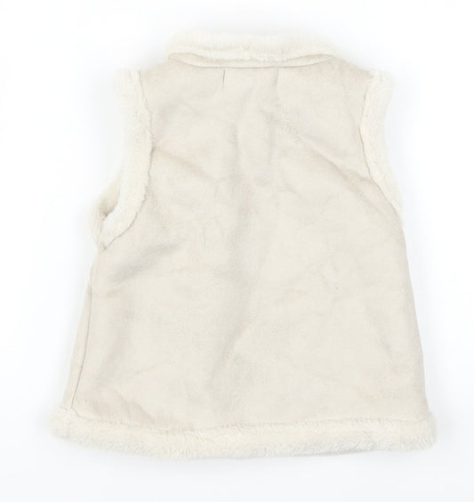 Maggie & Zoe Girls Grey Gilet Waistcoat Size 4 Years