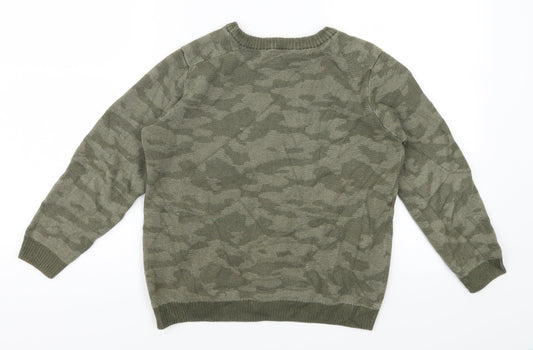 George Boys Green Pullover Jumper Size 9-10 Years