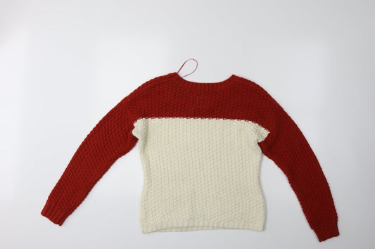 Clockhouse Womens Multicoloured Pullover Jumper Size M