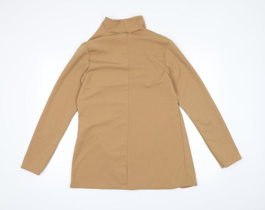 PRETTYLITTLETHING Womens Beige Cardigan Jumper Size 10