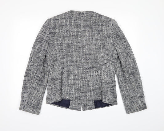 M&Co Womens Grey Jacket Blazer Size 12