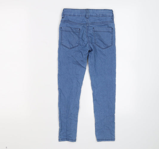 Matalan Girls Blue Denim Skinny Jeans Size 7 Years