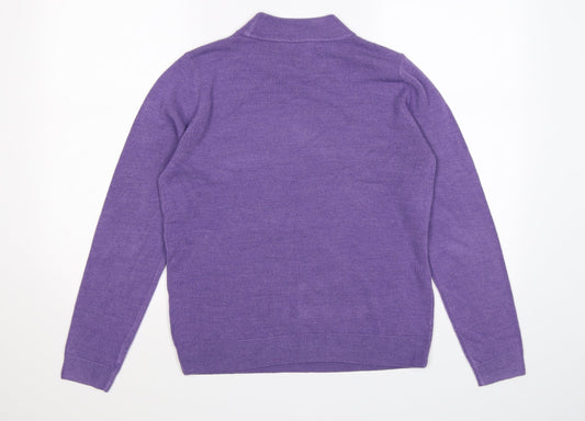 BHS Womens Purple Knit Jumper Size 12