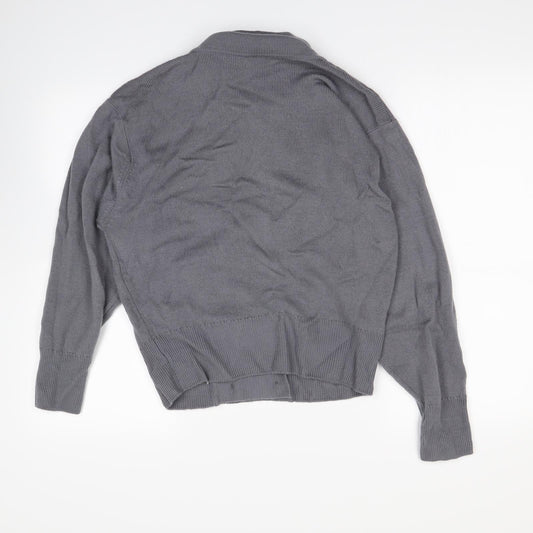 Preworn Womens Grey Cardigan Jumper Size M