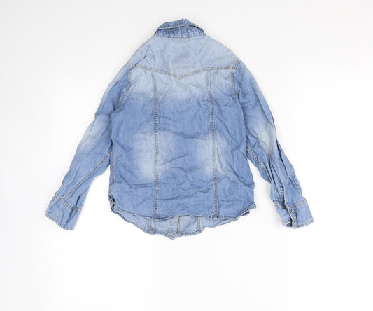 NEXT Boys Blue Basic Button-Up Size 7 Years
