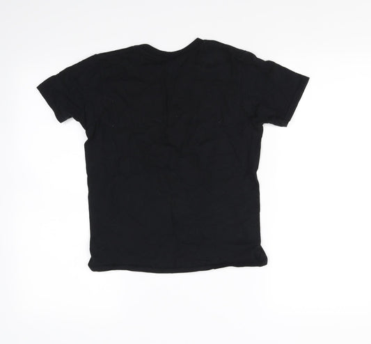 Gildan Boys Black Basic T-Shirt Size L