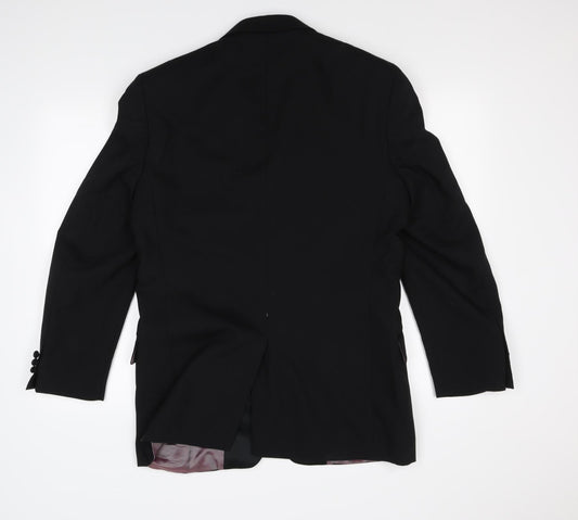 Preworn Mens Black Jacket Suit Size M