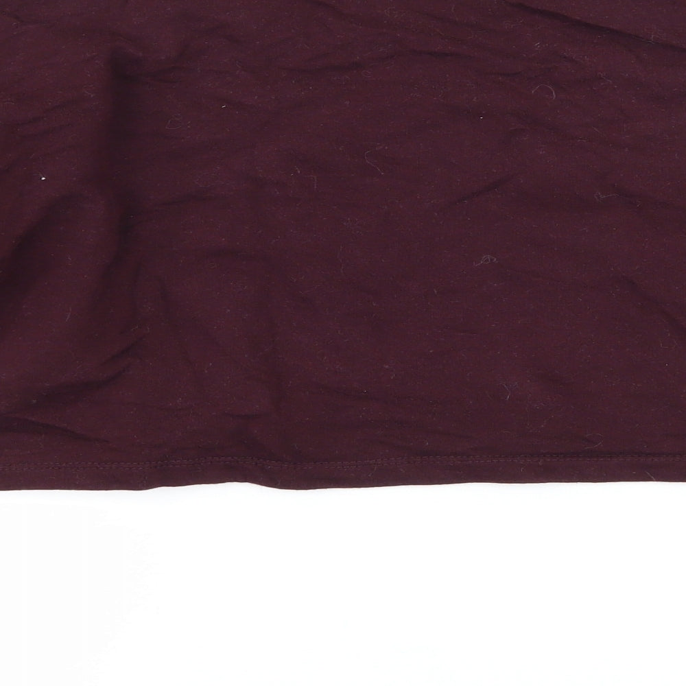 Brand and care label for Select women’s purple pullover sweatshirt, size UK 12, - cropped