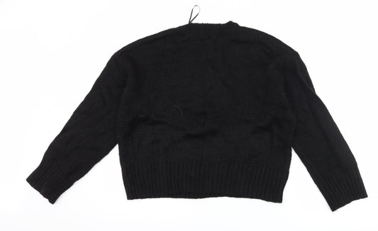 New Look Womens Black Pullover Jumper Size M