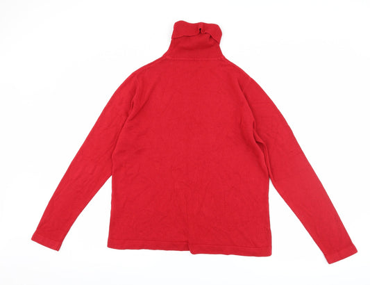 Jeff & Co Womens Red Pullover Jumper Size L