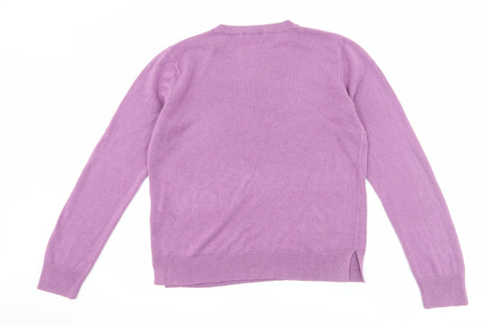 Marks and Spencer Womens Purple Pullover Jumper Size 14