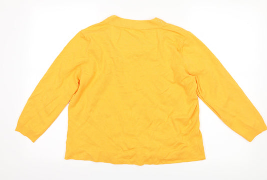Preworn Womens Yellow Pullover Jumper Size 14