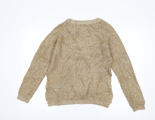 Papaya Womens Brown Pullover Jumper Size S