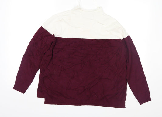 Marks and Spencer Womens Purple Knit Pullover Jumper Size 12