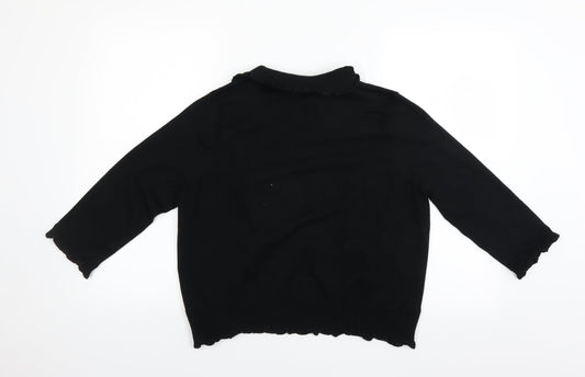 Thesis Womens Black Cardigan Jumper Size XL