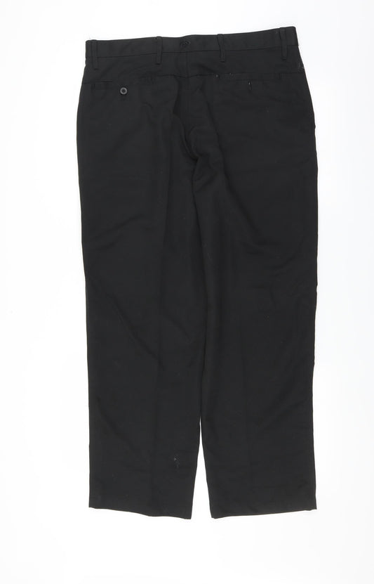 Dunlop Mens Black Trousers Size 36 in L28 in