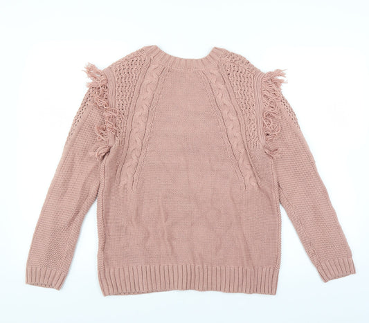 Sainsburys Womens Pink Pullover Jumper Size 12