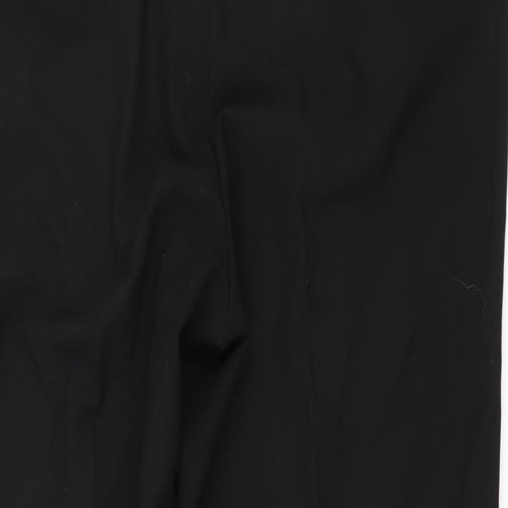 Brand and care label for Classics women’s black trousers, size UK 14, 28-inch leg
