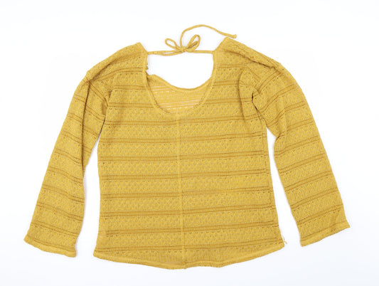 NEXT Womens Yellow Pullover Jumper Size 16