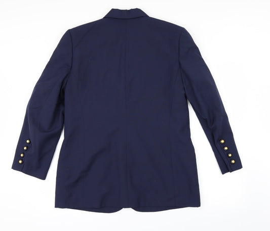 slimma Womens Blue Jacket Suit Jacket Size 14