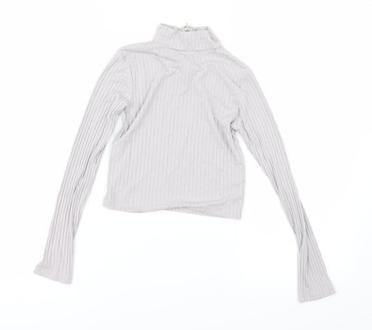 Select Girls Grey Basic T-Shirt Size 11-12 Years