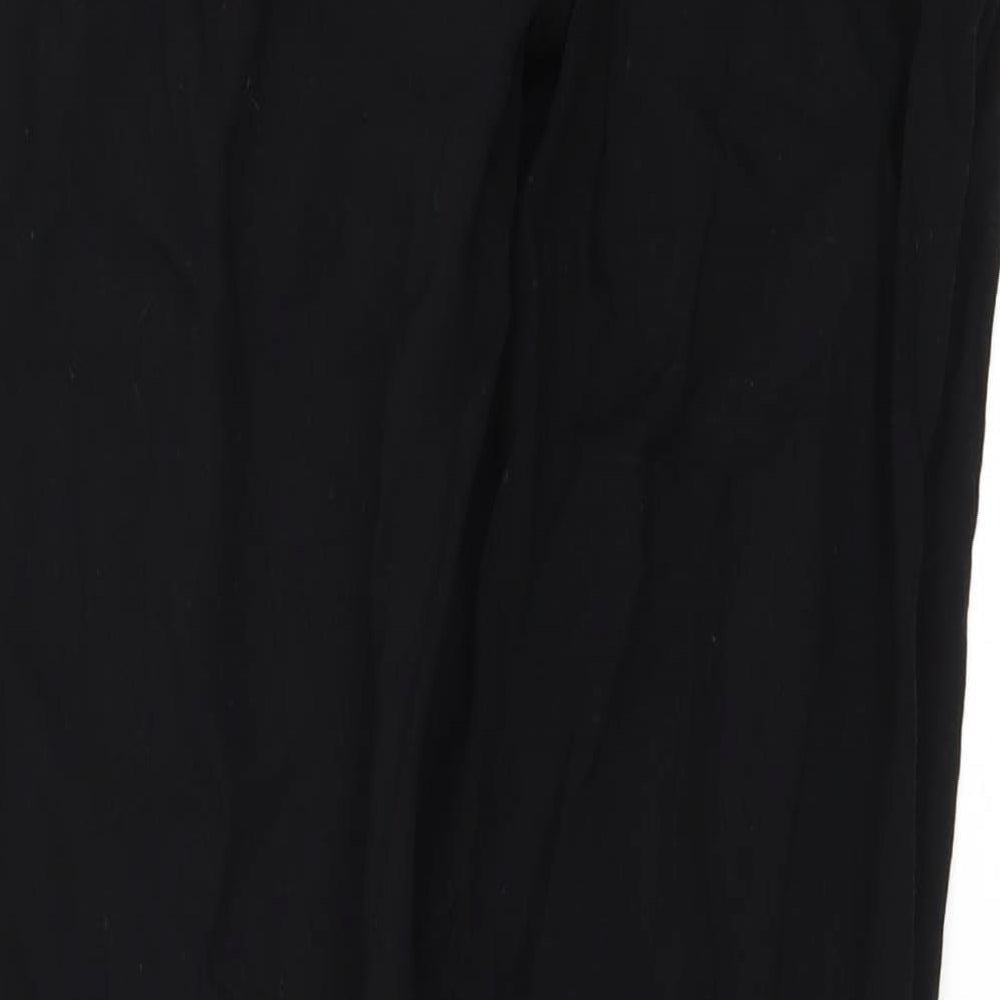 H&M Womens Black Trousers Size 6 L24 in