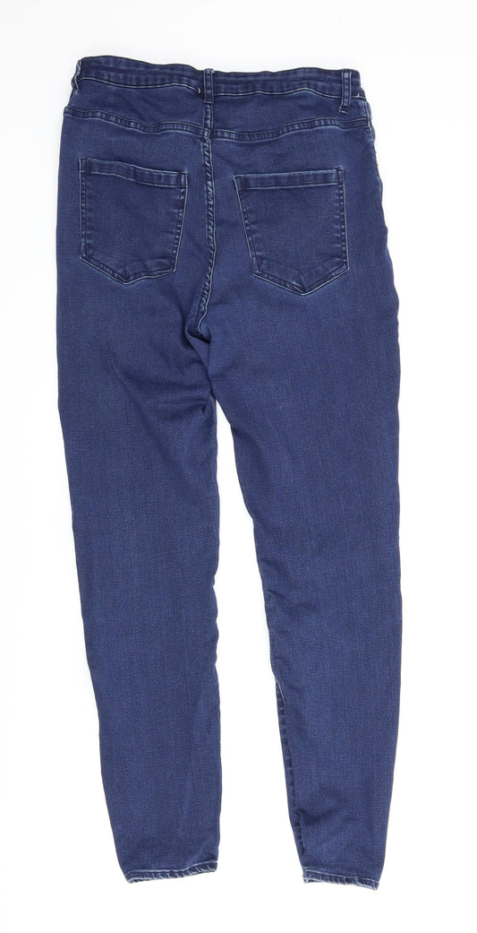 Avenue Denim Womens Blue Denim Skinny Jeans Size 14 L27 in