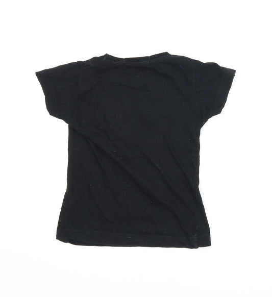 Club Ibiza Boys Black Basic T-Shirt Size 4 Years