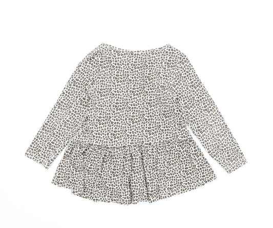 Gap Girls Beige Animal Print A-Line Size 3 Years